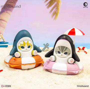 Mofusand Marine Zwemband Series Blind Box – Kawaii Kat Mystery Box Figuur – Collectible Stempel Speelgoed Creasowl