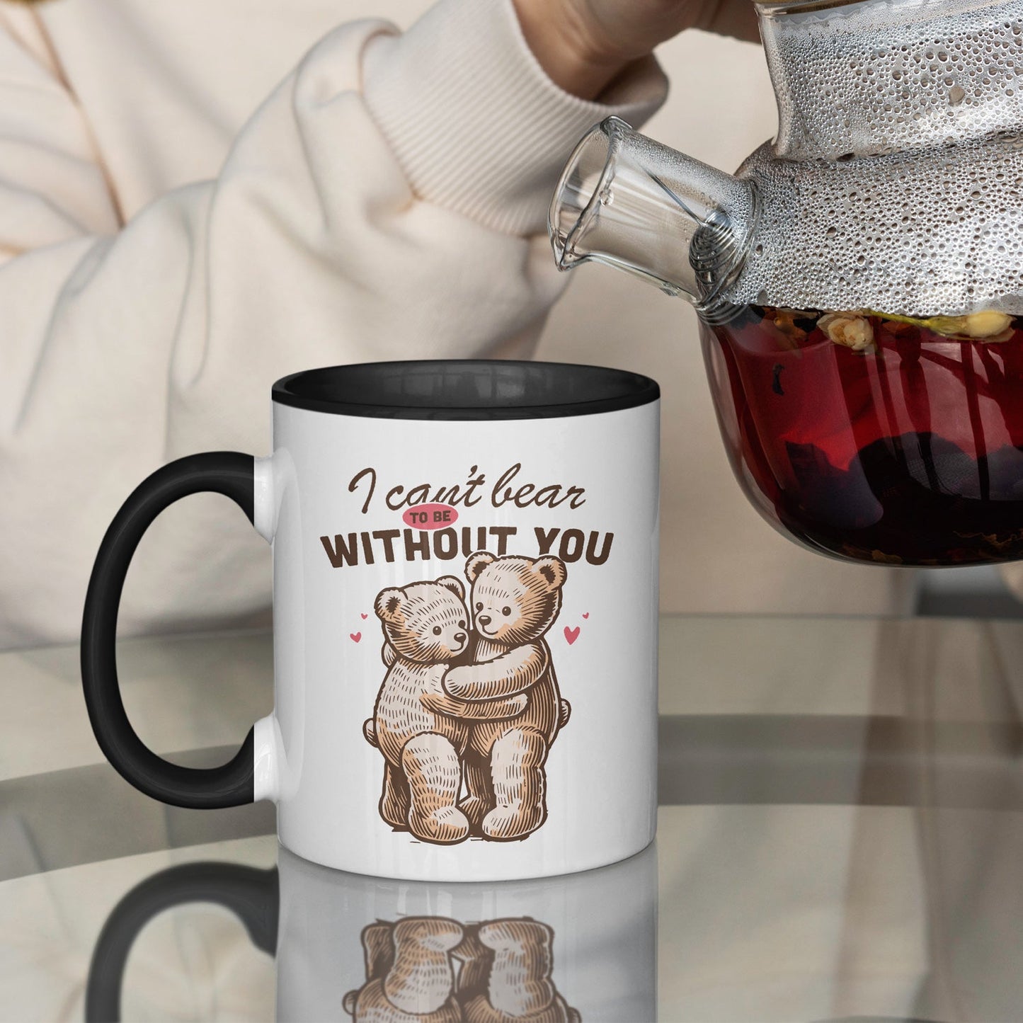 I can't bear to be without you - Koffiemok, Liefdes cadeau Mijn winkel