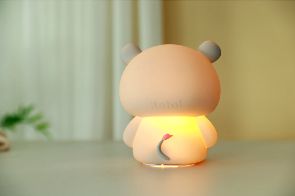 Siliconen Nijlpaard Nachtlampje – Zacht Kinderkamer LED Nachtlampje (10 x 13,2 x 16 cm) – Lief Hiipolampje & Sfeervol Cadeau