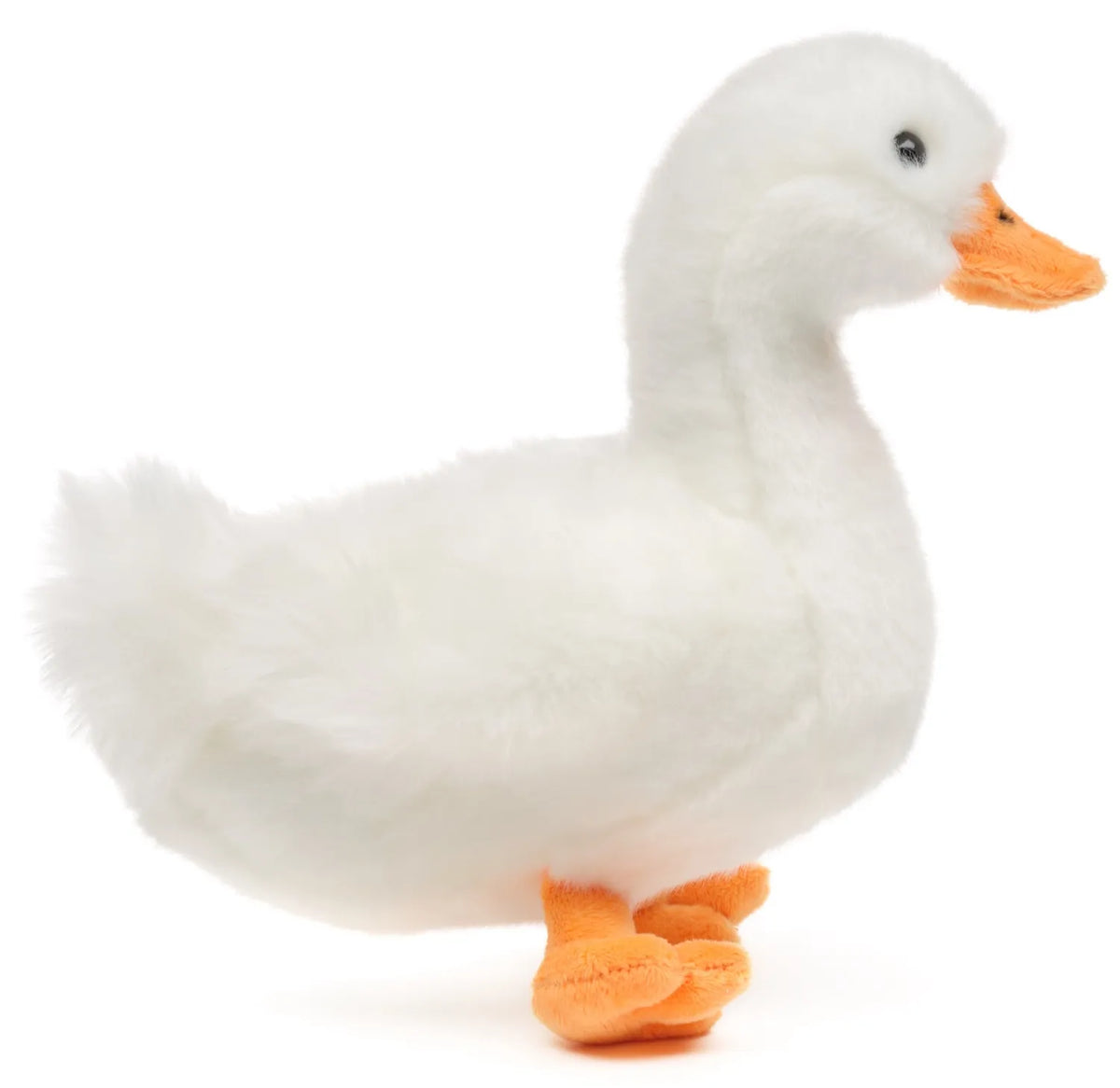 Witte Gans Pluche Knuffel (20 cm) – Realistische Vogel & Boerderijdier – Duurzame 100% Gecyclde Vulling