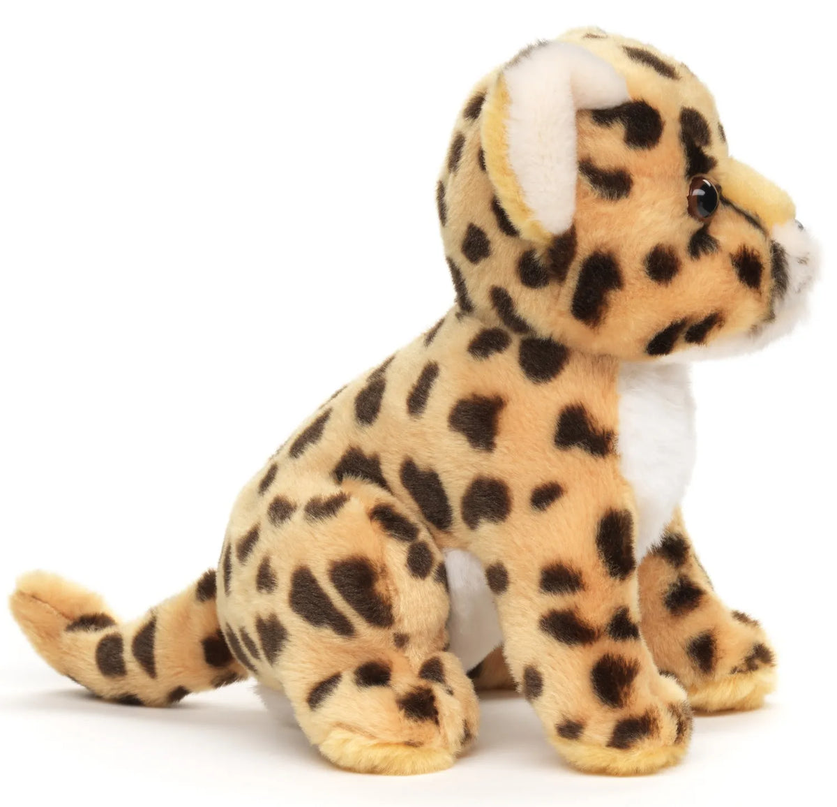 Pluche Cheetah Welp Knuffel Zittend (18 cm) – Realistisch Jachtluipaard Baby – Duurzame 100% Gecyclde Vulling