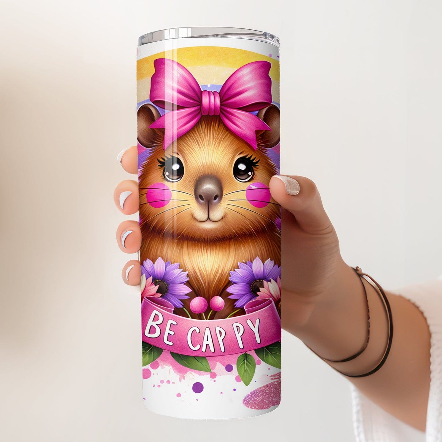 Capybara Tumbler - Roestvrijstalen Thermosbeker