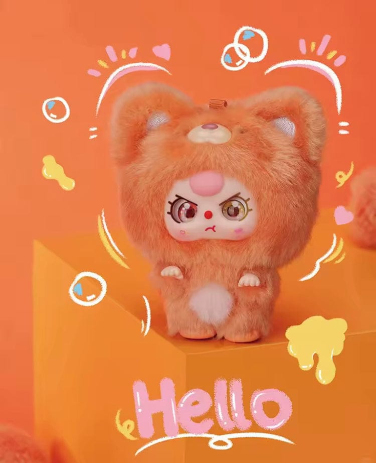 Creasowl Baby Three Mini Knuffel Serie Blind Box – Schattige Vinyl Pop Tas Hangers - Verrassing Blindbox Knuffel Sleutelhanger Collectie - Origineel Cadeau voor Kinderen & Verzamelaars
