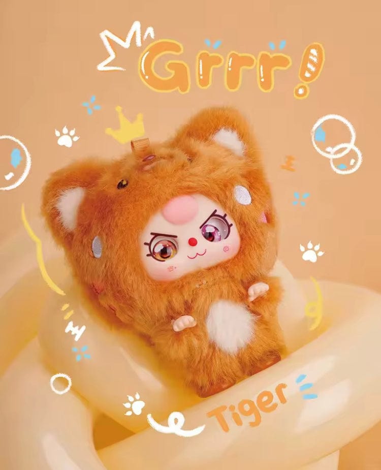 Creasowl Baby Three Mini Knuffel Serie Blind Box – Schattige Vinyl Pop Tas Hangers - Verrassing Blindbox Knuffel Sleutelhanger Collectie - Origineel Cadeau voor Kinderen & Verzamelaars