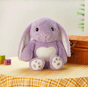 Creasowl Knuffel Konijn Paars met Licht – 30 cm – Zacht Pluche Konijntje – Lichtgevende Knuffel