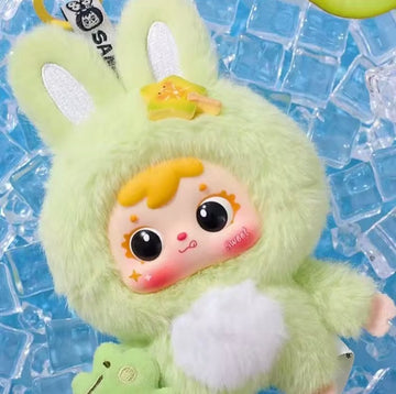 Creasowl Samuel Knuffel IJs Pluche Blind Box – Schattige Vinyl Pop - Tas Hanger, Sleutelhanger & Bureau Decoratie