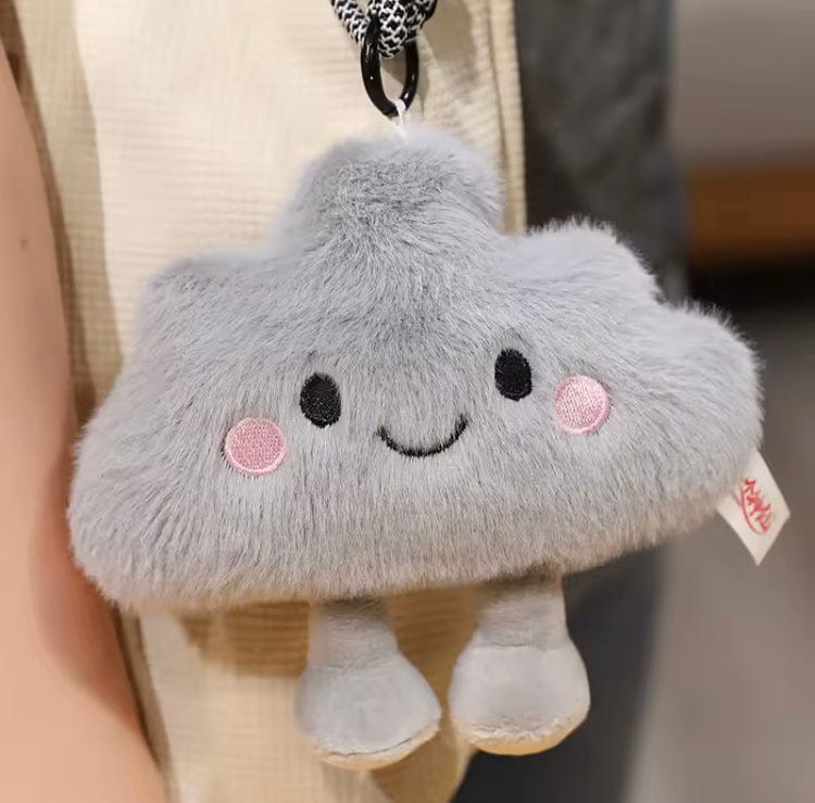 Creasowl Wolk Cartoon Weer Serie Knuffels – Zon, Wolk, Bliksem - Leuke Mini Pluche Hangers voor Tas, Auto of Cadeau