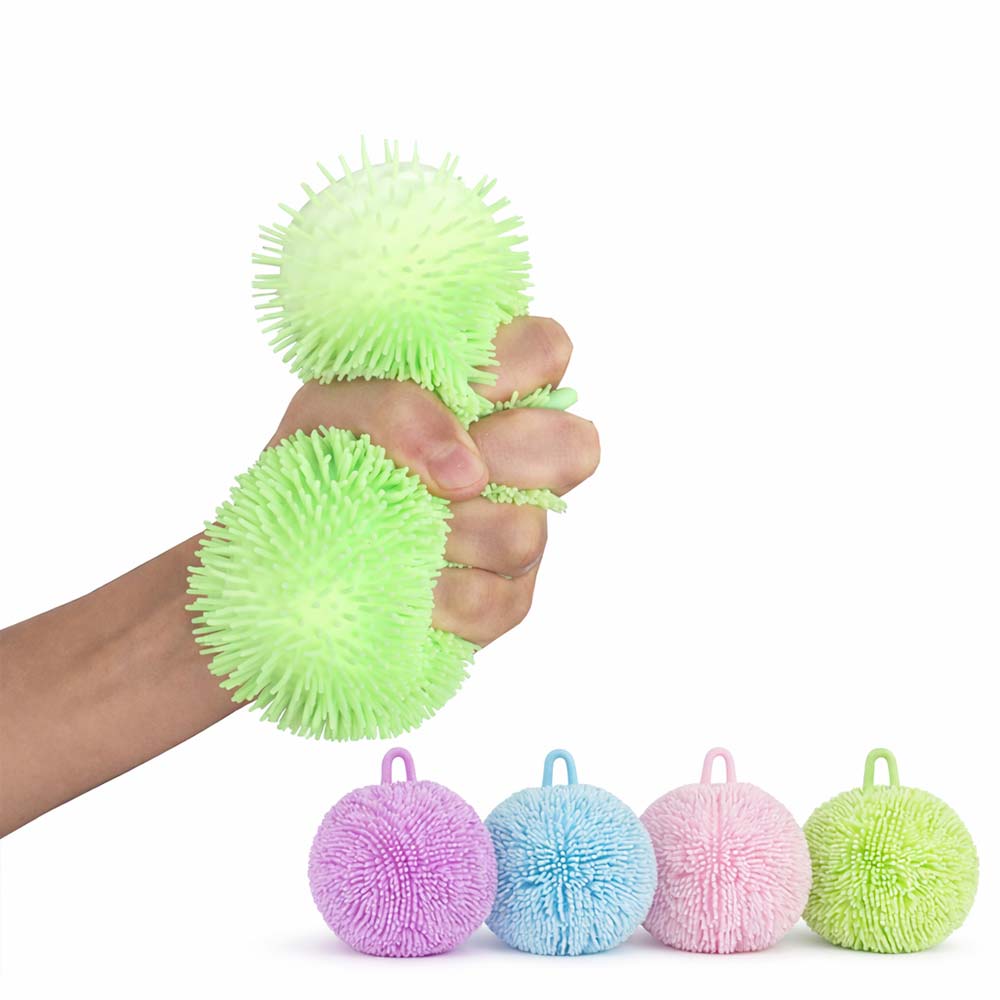 Fluffy Squish Pastel 9 cm – Zachte Sensorische Stressbal – Pastelkleurige Squishy – Friemelspeelgoed