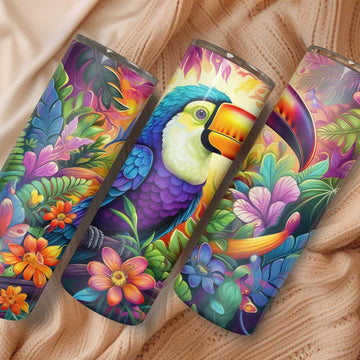 Levendige toekan tumbler
