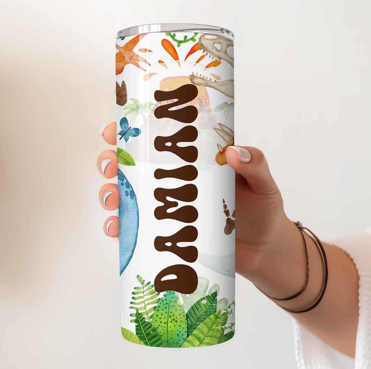 Mijn winkel Gepersonaliseerde dinosaurus drinkbeker - Maak hydratie leuk!