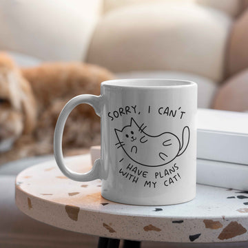 Mijn winkel I have plans with my cat mok – De perfecte mok voor kattenliefhebbers