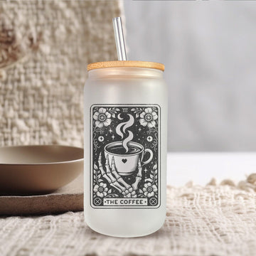 Mijn winkel Magische tarot witglazen bekers met rietje - diverse varianten