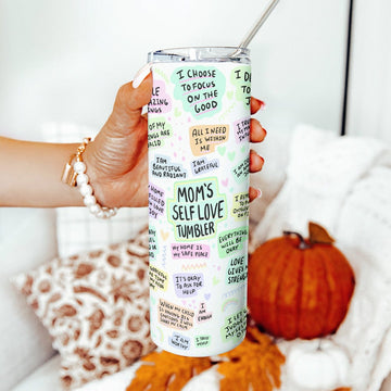 Mijn winkel Mama's Self Love Tumbler vol Inspirerende Spreukjes