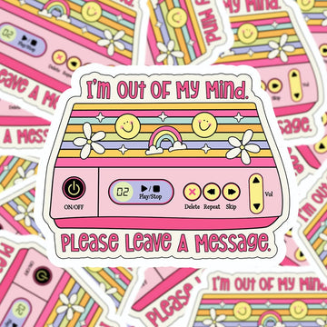 Mijn winkel Out of my mind vinyl sticker