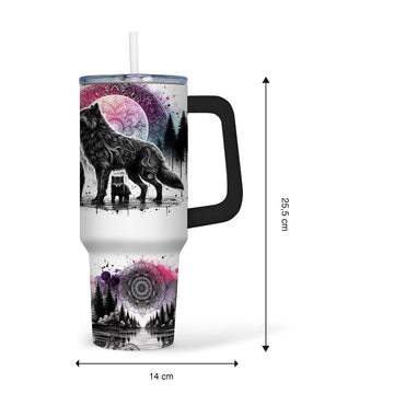 Mijn winkel Wolven - Tumbler - 40oz - RVS Thermosbeker