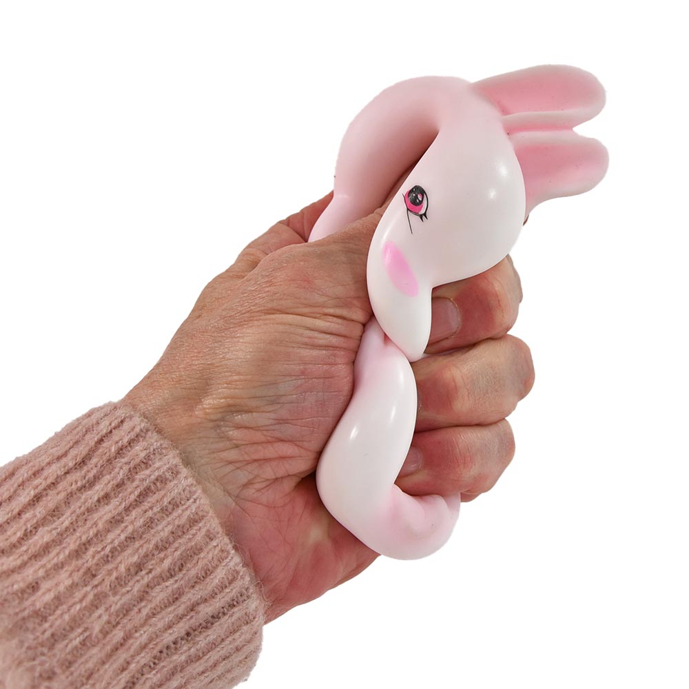 Squeeze Bunny Squishy Rabbit 11 cm – Zachte Konijn Squishy – Sensorisch Friemelspeelgoed Creasowl