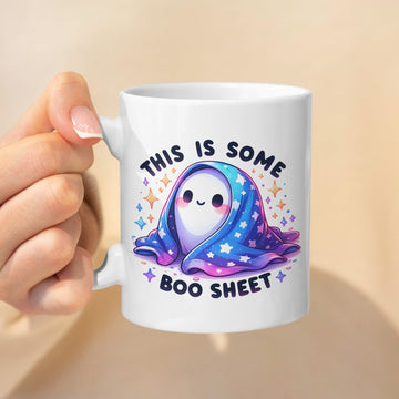 This is Some Boo Sheet Koffiemok - Grappige Spookjes Mok