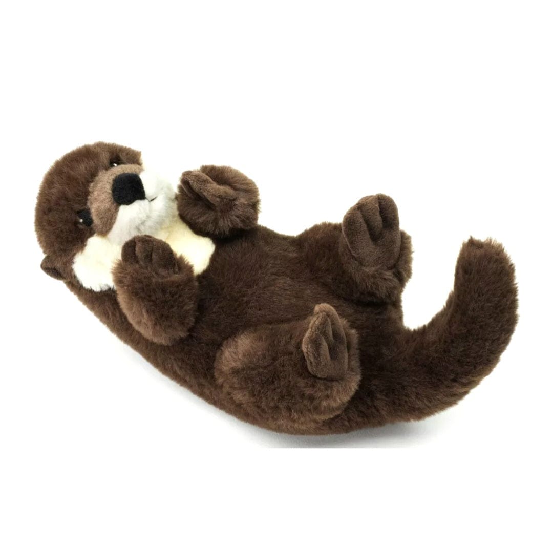 Uni-Toys Eco-Line Otter Knuffel 26 cm – Backswimmer Pluche Otter – 100% Gerecycled Materiaal – Bos- en Waterdier Knuffel – Duurzaam Cadeau