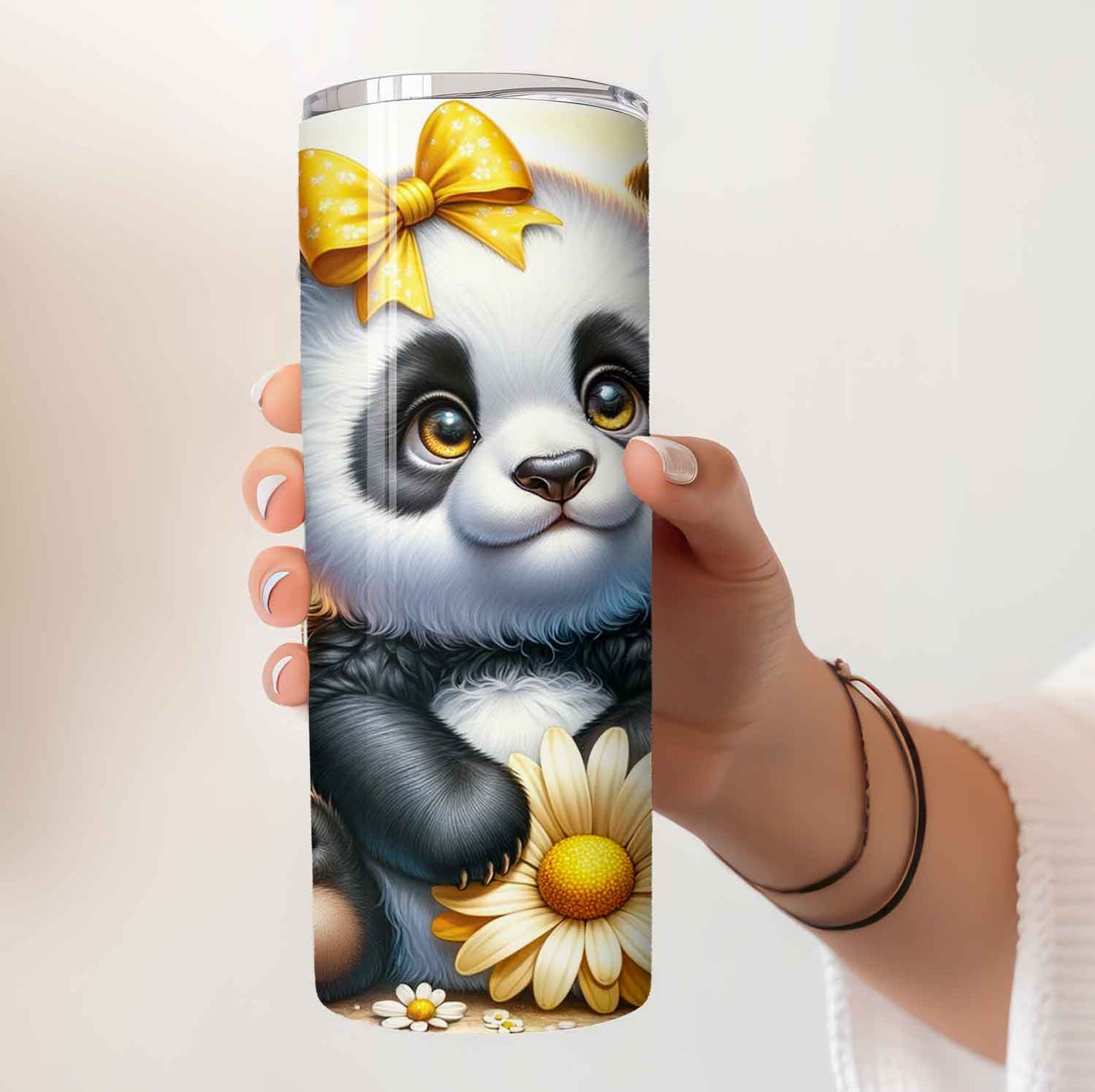 Vrolijke panda tumbler voor kinderen