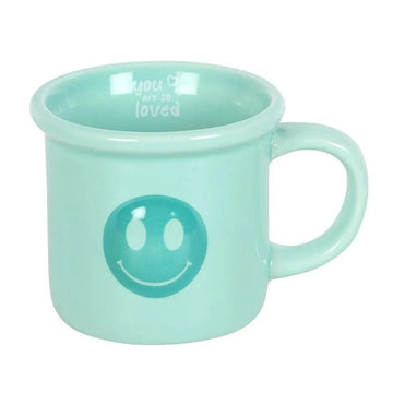 You Are So Loved Happy Face Mok 400 ml – Mok met Positieve Tekst – Koffiemok met Smiley