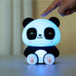 Siliconen panda nachtlampje voor kinderen, zacht LED licht, Creasowl, 10x13,2x16 cm, ideaal als baby- of kinder Cadeau