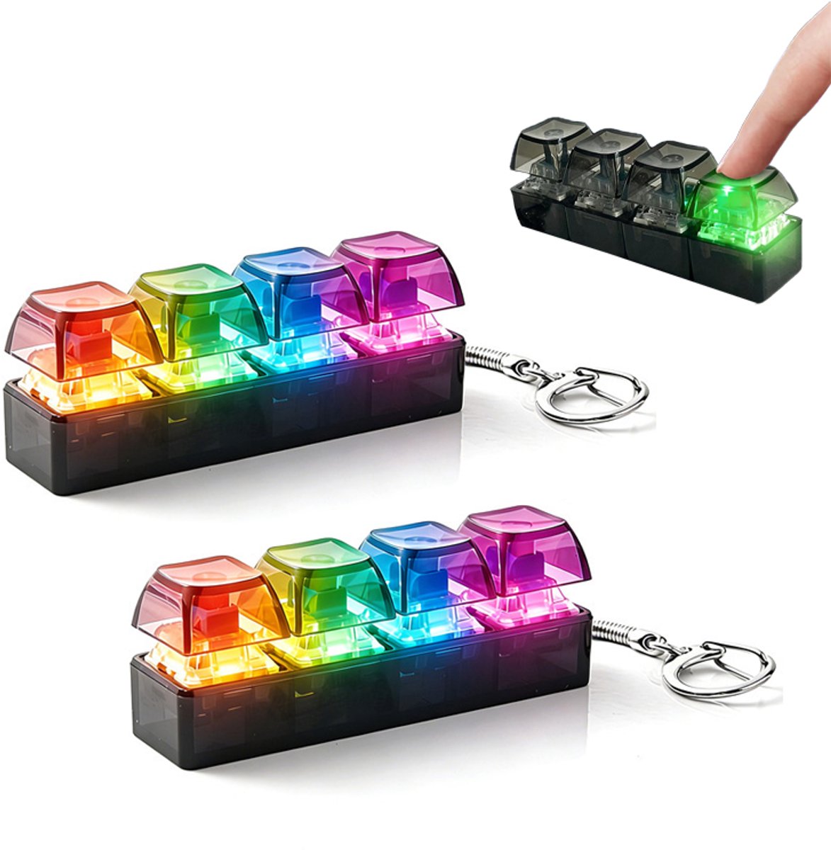 Keyboard Fidget Toy Clicker met LED Verlichting Creasowl