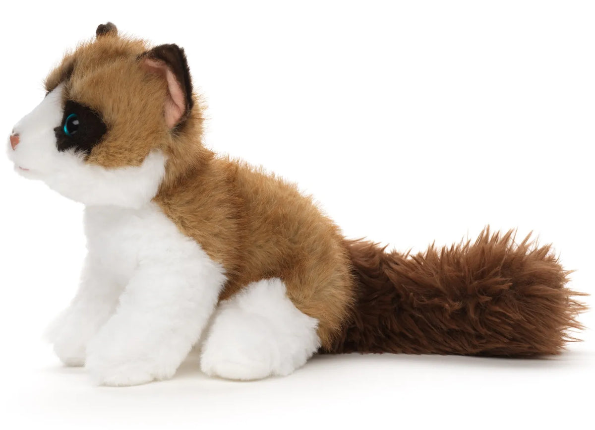 Ragdoll Kat Pluche Knuffel (30 cm) – Zachte Staande Huisdier Knuffelkat – Duurzame 100% Gecyclde Vulling