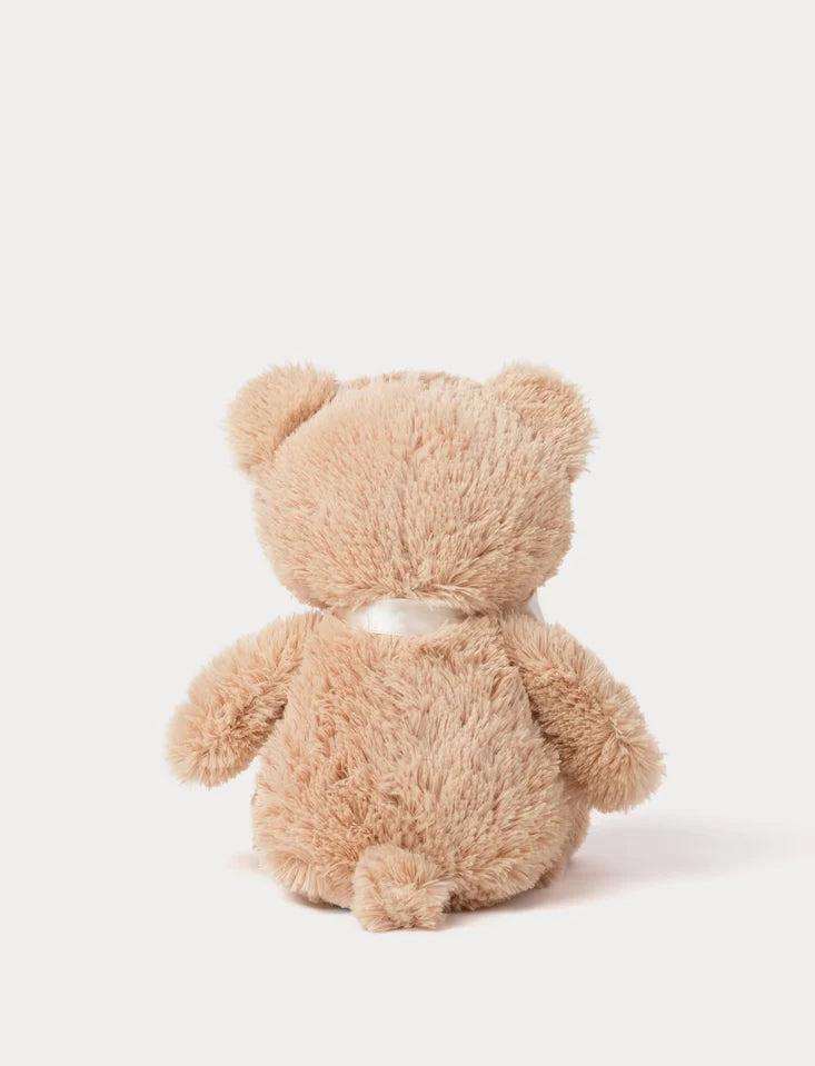 Zachte Creasowl My First Teddy knuffelbeer van 28cm, ideaal als eerste knuffel en kraamcadeau, met vriendelijk gezicht en zachte vacht.