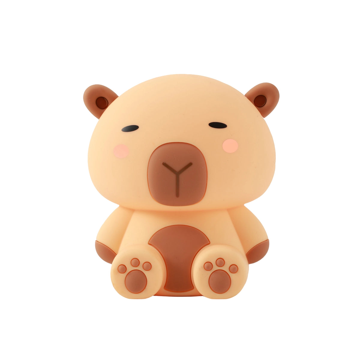 Siliconen Capibara Nachtlamp – Zacht Kinderkamer LED Nachtlampje (10 x 13,2 x 16 cm) – Schattige Capybara Lamp & Sfeervol Cadeau