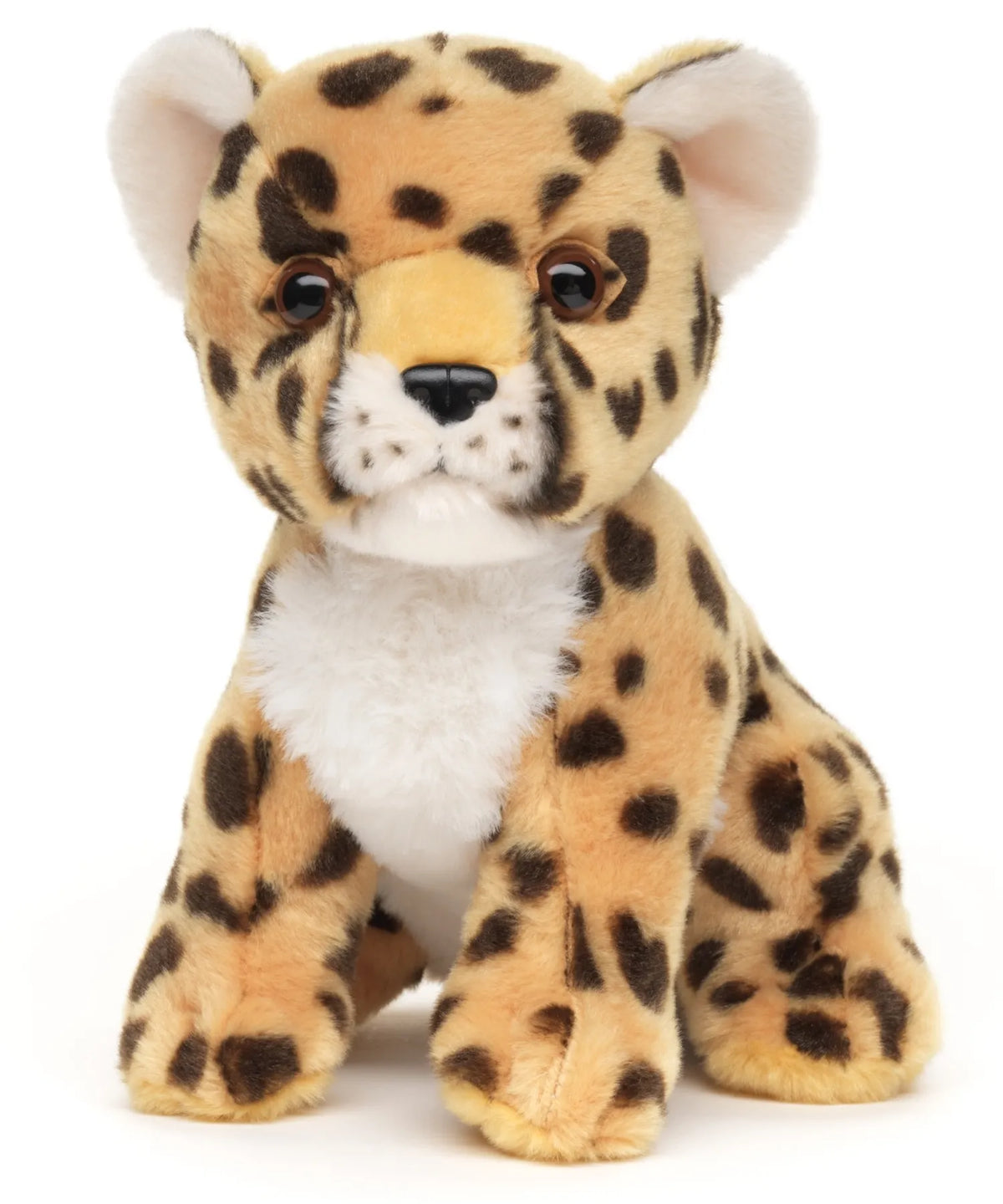 Pluche Cheetah Welp Knuffel Zittend (18 cm) – Realistisch Jachtluipaard Baby – Duurzame 100% Gecyclde Vulling