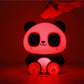 Siliconen Panda nachtlamp van Creasowl, zacht kinderkamer LED nachtlampje met schattig panda design voor baby's en kinderen