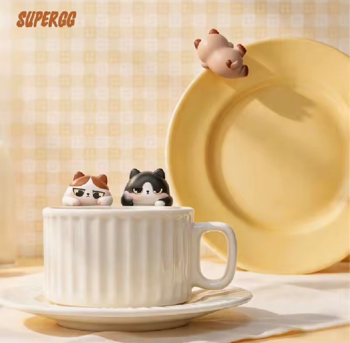 SUPERGG PICOCO Blind Box Hippers – Schattige Katten Serie Mini Figuren