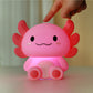 Siliconen Axolotl Nachtlampje – Zacht Kinderkamer LED Nachtlampje (10 x 13,2 x 16 cm) – Schattige Axolotl Lamp & Uniek Cadeau