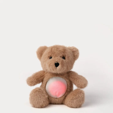 Zachte Teddybeer knuffel met nachtlampje en slaapgeluiden, 25 cm, voor baby’s slaaptraining, door Creasowl.