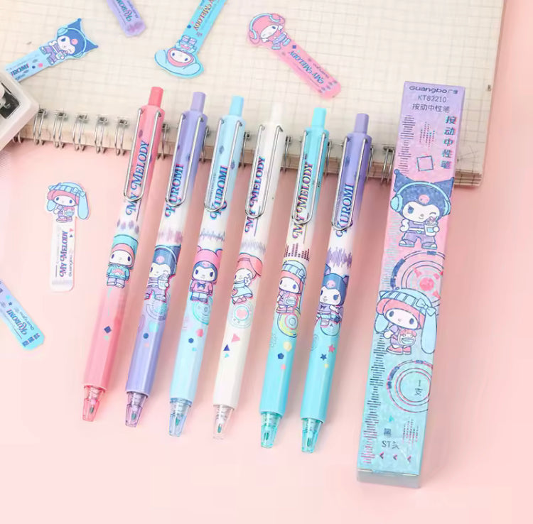 Sanrio Pen 0,5 mm Blind Box – Zwarte Inkt – Kawaii Mystery Box Schoolspullen Cadeau Creasowl