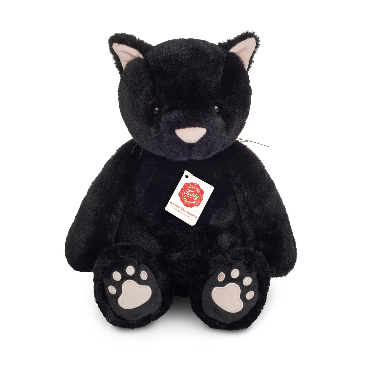 Teddy-Hermann Kat Milly Pluche Knuffel (35 cm) – Slungelkat / Schlenkerkatze – Veilig & Wasbaar Speelgoed