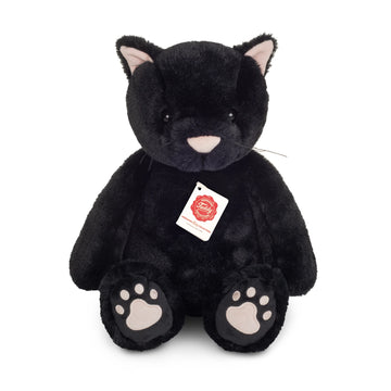 Knuffelkat Milly van Teddy-Hermann, 35 cm, schlenkerkat met pluche vacht, veilig en wasbaar speelgoed voor kinderen