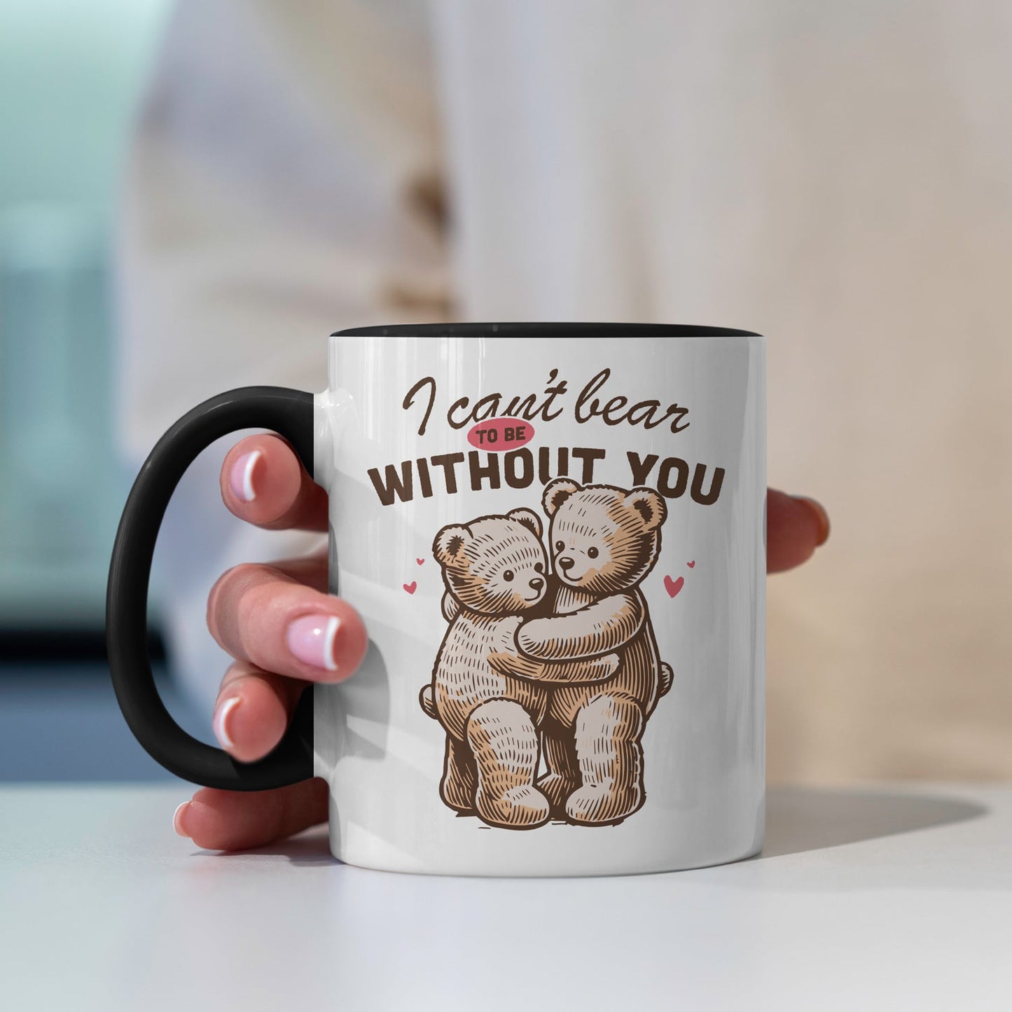 I can't bear to be without you - Koffiemok, Liefdes cadeau Mijn winkel