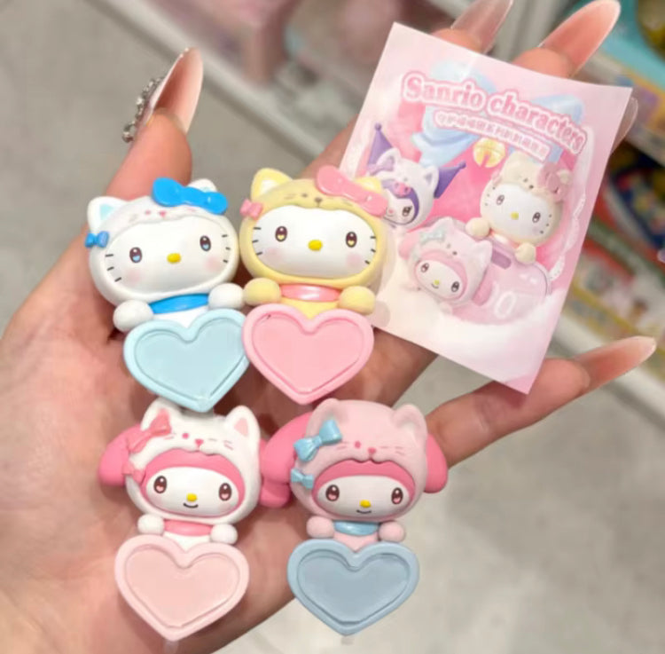 Sanrio Guardian Meow Hipper Series Blind Box – Hello Kitty Mystery Figuur – Kawaii Collectible Cadeau Creasowl