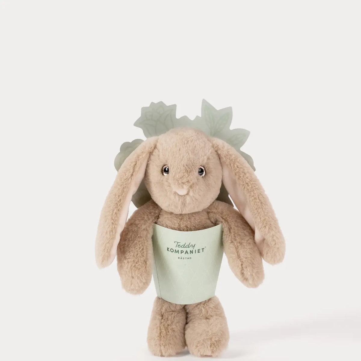 Creasowl zachte pluche knuffelkonijn Lily met glitterogen, 25 cm, in verschillende kleuren, fluwelig en knuffelvriendelijk