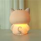 Siliconen Kat Nachtlampje Grijs – Zacht Kinderkamer LED Nachtlampje (10 x 13,2 x 16 cm) – Schattig Cadeau & Sfeerverlichting