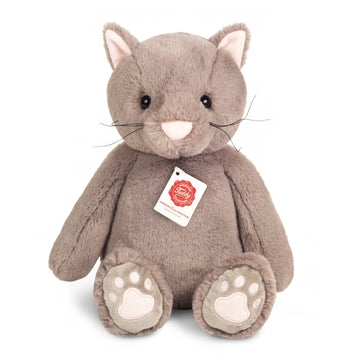 Knuffelkat Milly van Teddy-Hermann, 35 cm, pluche, schlenkerkat met veilige, wasbare afwerking en zachte textuur.