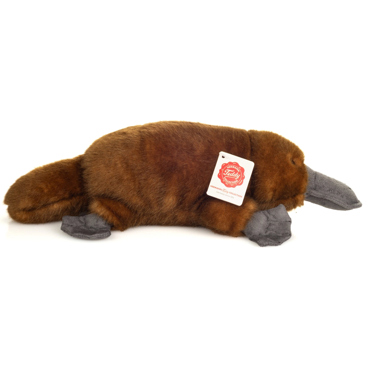 Teddy-Hermann Vogelbekdier Pluche Knuffel (35 cm) – Realistisch & Zacht Knuffeldier – Veilig & Wasbaar Speelgoed