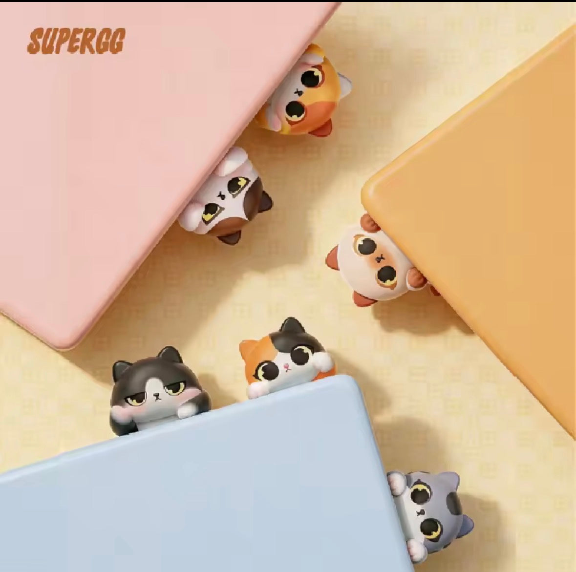 SUPERGG PICOCO Blind Box Hippers – Schattige Katten Serie Mini Figuren