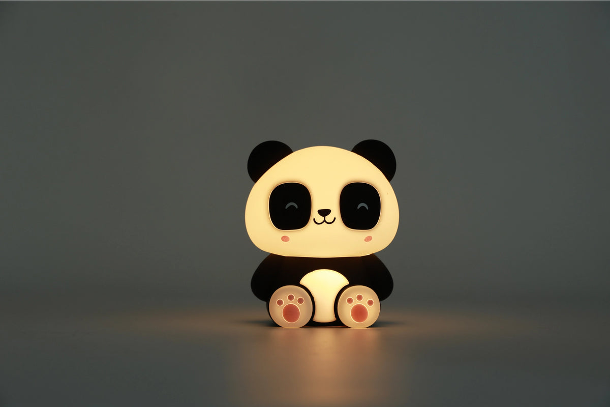 Siliconen panda nachtlampje voor kinderen, zacht LED licht, geschikt als baby- en kindercadeau, Creasowl.