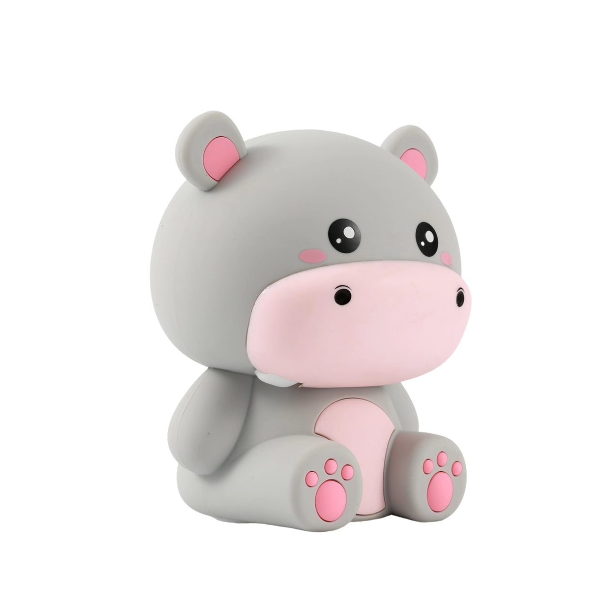 Siliconen Nijlpaard Nachtlampje – Zacht Kinderkamer LED Nachtlampje (10 x 13,2 x 16 cm) – Lief Hiipolampje & Sfeervol Cadeau