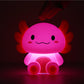 Siliconen Axolotl Nachtlampje – Zacht Kinderkamer LED Nachtlampje (10 x 13,2 x 16 cm) – Schattige Axolotl Lamp & Uniek Cadeau