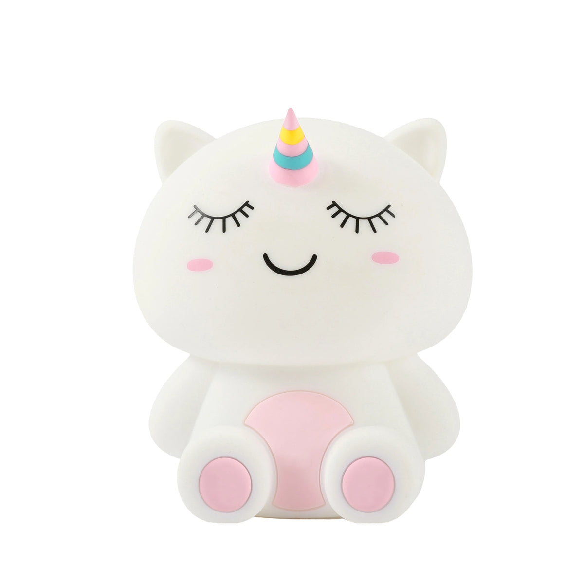 Siliconen Eenhoorn Nachtlampje – Zacht Kinderkamer LED Nachtlampje (10 x 13,2 x 16 cm) – Magische Unicorn Lamp & Sfeervol Cadeau