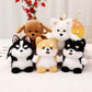 Puppy Hond Tashanger 15 cm – Schnauzer Husky Corgi Shiba Inu – Kawaii Knuffel Sleutelhanger & Rugzak Accessoire Creasowl