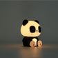 Siliconen panda nachtlampje van Creasowl, zacht kinder LED lampje voor de kinderkamer, 10 x 13,2 x 16 cm, schattig en rustgevend